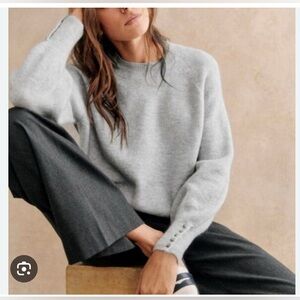 Sezane Louise Jumper in Gray